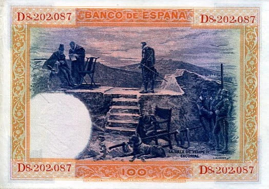 Hiszpania 100 Pesetas 1925 r. D