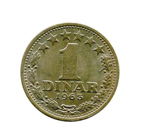 Moneta Jugosławia 1 Dinar ( różne roczniki )
