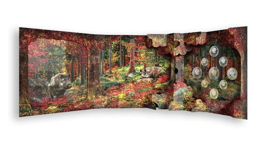 Menniczy zestaw monet obiegowych w etui 2019 r. Dzik