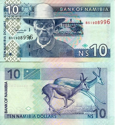 Namibia 10 Dollars 2001 r. UNC