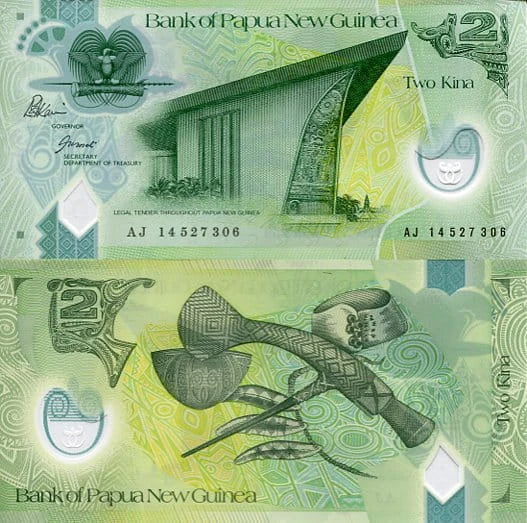 Papua Nowa Gwinea 2 Kina 2014 r. Polimer UNC
