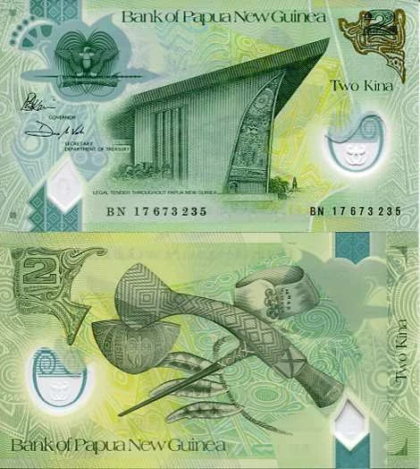 Papua Nowa Gwinea 2 Kina 2017 r. Polimer UNC