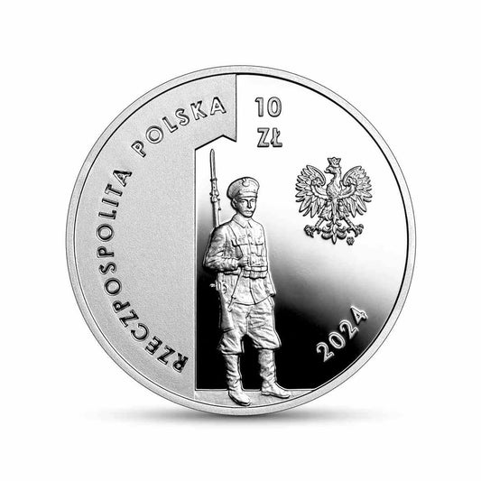 Polska 10 zł Ag 100-lecie utworzenia Korpusu Ochrony Pogranicza 2024 r.