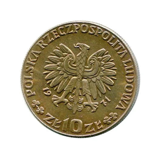 Polska 10 złotych FAO Chleb 1971 r. Próba