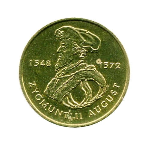 Polska 2 zł Poczet królów i książąt polskich - Zygmunt II August 1996 r.