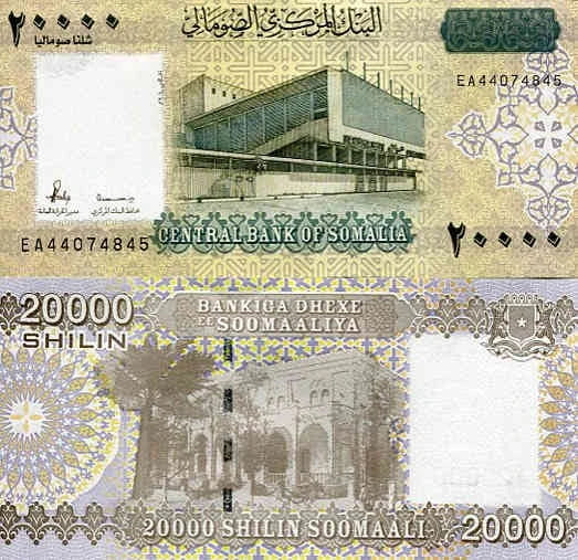 Somalia 20 000 Shilin 2010 r. UNC