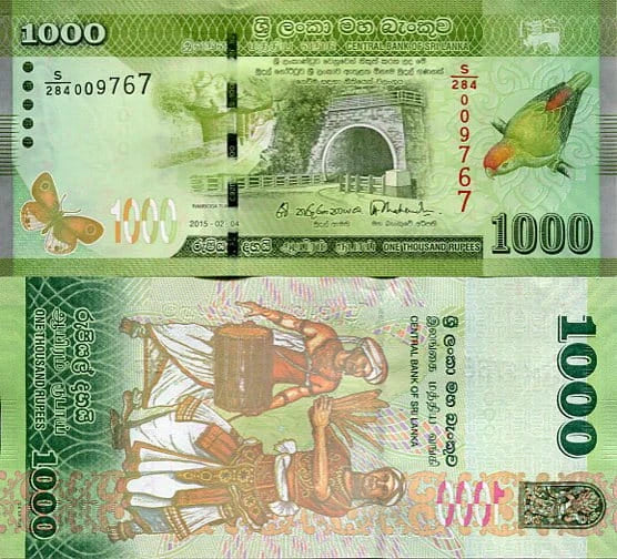 Sri Lanka 1000 Rupees 2019 r. UNC