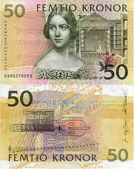 Szwecja 50 Koron 2002 r. UNC