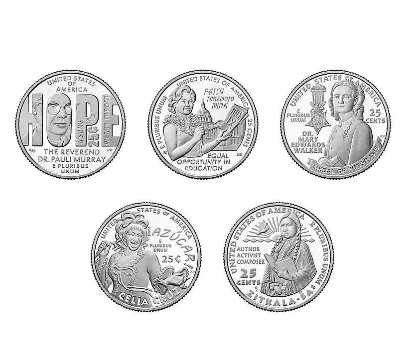 USA Amerykańskie Kobiety American Women 2024 r. 5 x 25c