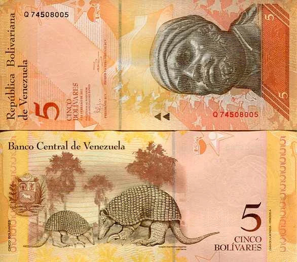 Wenezuela 5 Bolivares 2007 r. UNC
