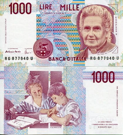 Włochy 1000 Lire 1990 r. UNC