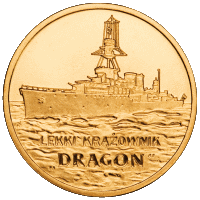 2 zł 2012 r. Polskie okręty - Lekki krążownik „Dragon”