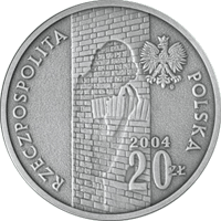 20 zł Ag Pamięci Ofiar Getta w Łodzi