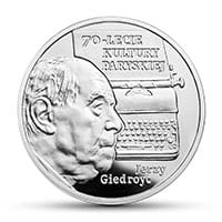 10 zł Ag 70-lecie Kultury Paryskiej