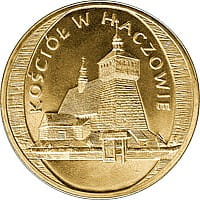2 zł 2006 r. Zabytki kultury materialnej w Polsce - Kościół w Haczowie