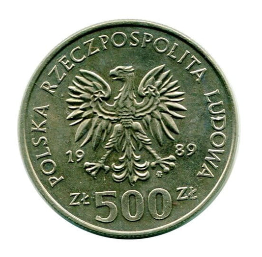 500 złotych 50. Rocznica Wojny Obronnej Narodu Polskiego 1989 r.