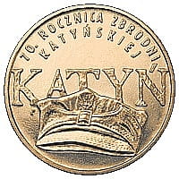 2 zł 2010 r. 70. rocznica zbrodni katyńskiej