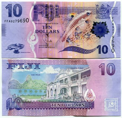 Fidżi 10 Dollars 2013 r. UNC