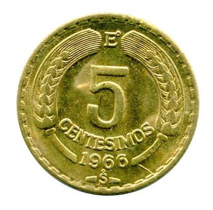 Chile 5 Centsimos 1966 r.