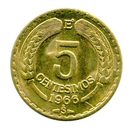 Chile 5 Centsimos 1966 r.