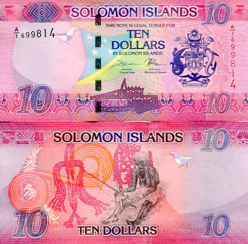 Wyspy Salomona 10 Dolarów 2022 r. UNC