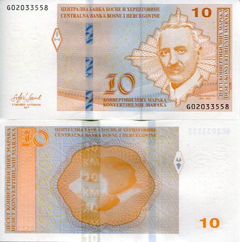 Bośnia i Hercegowina 10 Maraka 2017 r. UNC