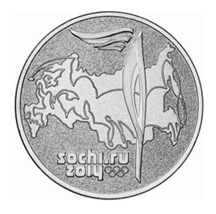 Rosja 25 Rubli 2014 r. Sochi 2014