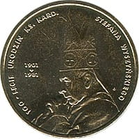 2 zł 100. rocznica urodzin Księdza Kardynała Stefana Wyszyńskiego