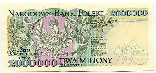 Banknot Polska 2000000 zł z 1993 r. A