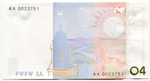Banknot testowy PWPW Wiosna 04