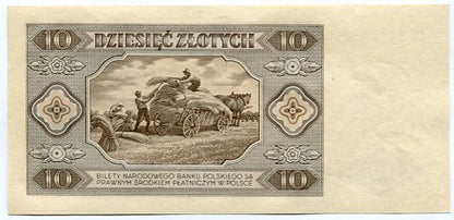 Banknot 10 zł 1948 r.