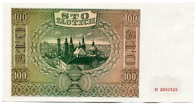 Banknot 100 zł 1941 r.
