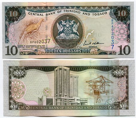 Trinidad & Tobago 10 Dollar 2006 r. UNC