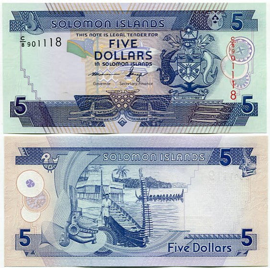 Wyspy Salomona 5 Dolarów 2018 r. UNC