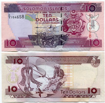 Wyspy Salomona 10 Dolarów 1986 r. UNC