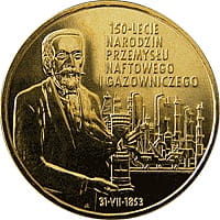 2 zł 150-lecie narodzin przemysłu naftowego i gazowniczego