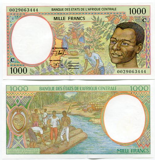 Kongo 1000 Francs 2000 r. UNC