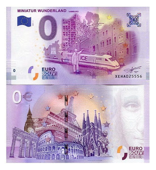 Banknot 0 Euro Niemcy - Miniatur Wunderland Hamburg