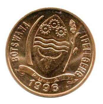 Botswana 5 Thebe 1996 r.