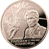 10 zł Ag Generał brygady Stanisław F. Sosabowski (1892-1967) 2004 r.