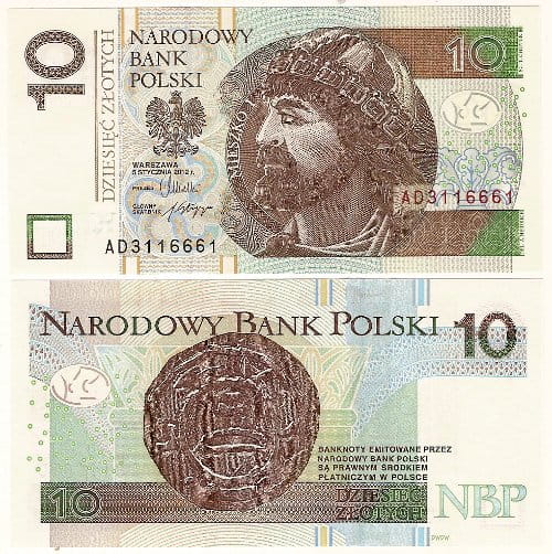 Banknot Polska 10 zł z 2012 r. AD