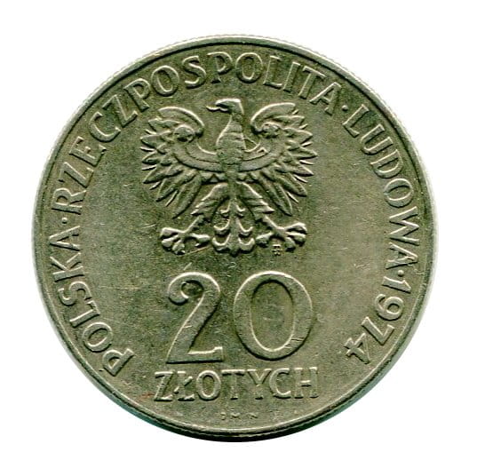 20 złotych XXV Lat RWPG 1974 r.