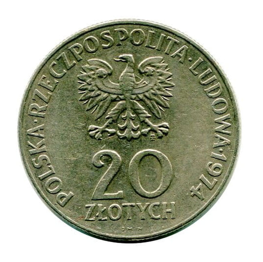 20 złotych XXV Lat RWPG 1974 r.