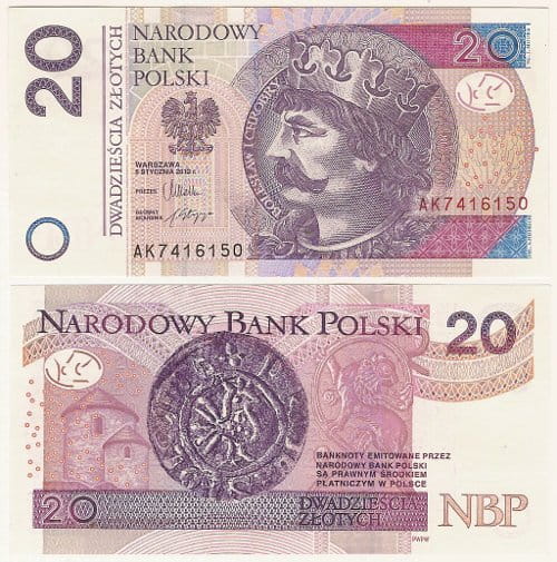 Banknot Polska 20 zł z 2016 r. BN