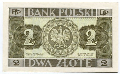 Banknot 2 zł 1936 r.