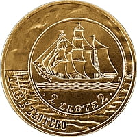 2 zł 2005 r. Dzieje złotego - Żaglowiec