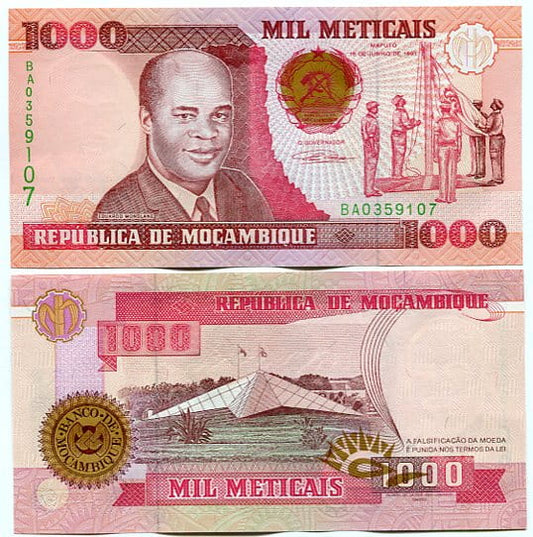 Mozambik 1000 Meticais 1991 r.  UNC