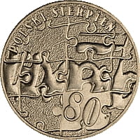 2 zł 2010 r. Polski sierpień 1980