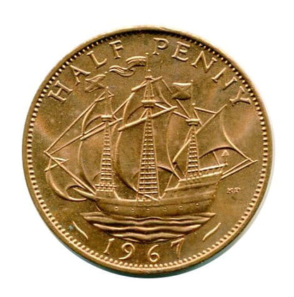 Anglia 1/2 Penny 1967 r.