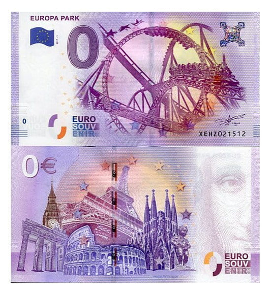 Banknot 0 Euro Niemcy - Europa Park Rust